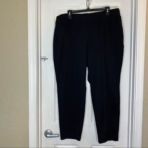 Croft & Barrow Black Pants Size XXL Short